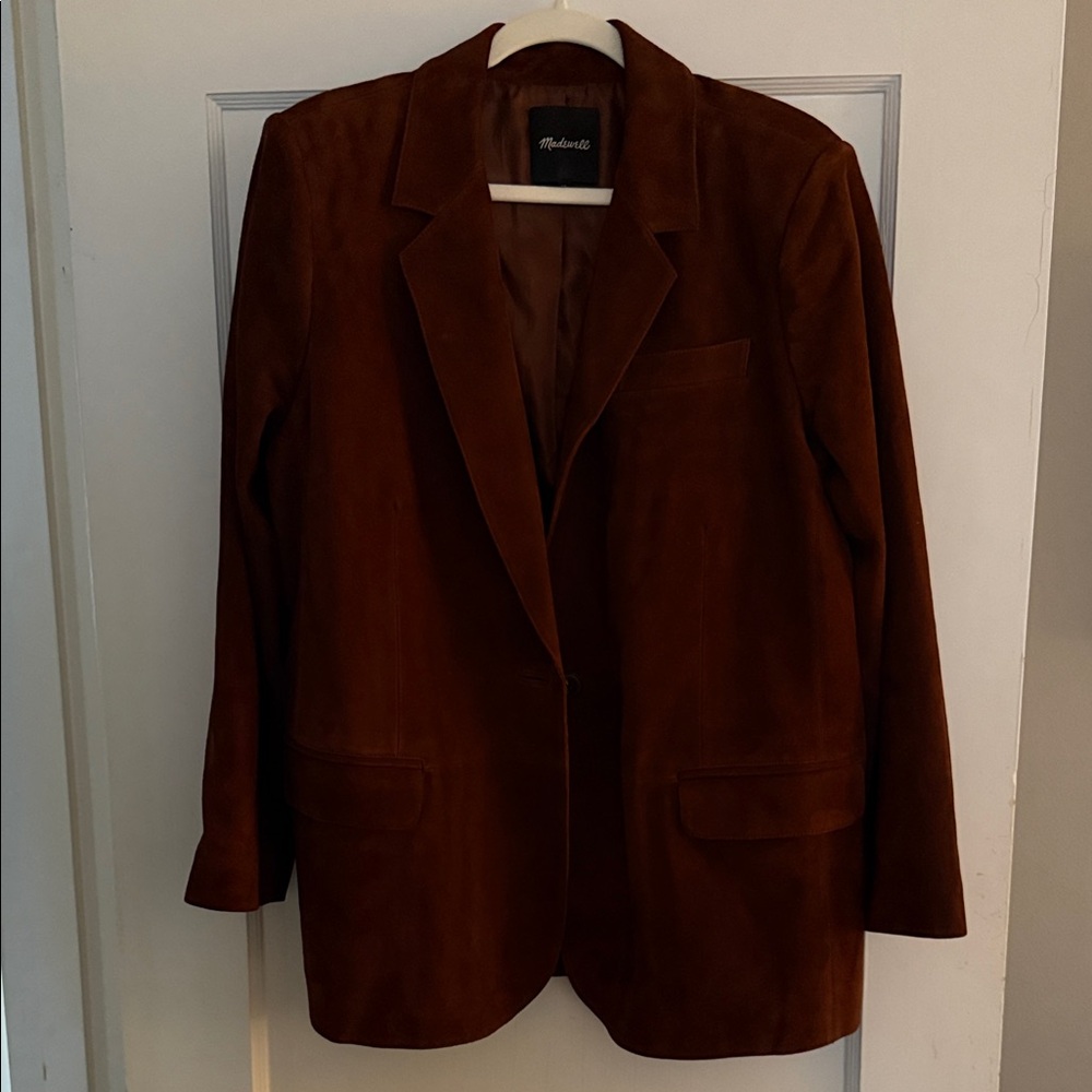 Madewell suede blazer
